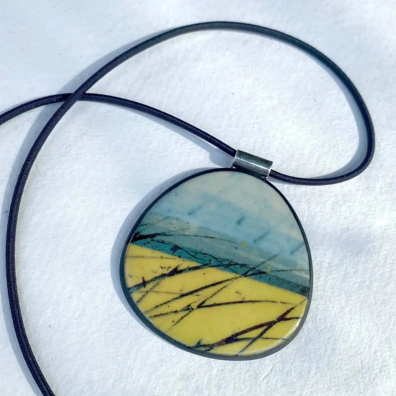 P-SKR Skyline Rounded Pendant by Karen Howarth at Padstow Gallery, Cornwall