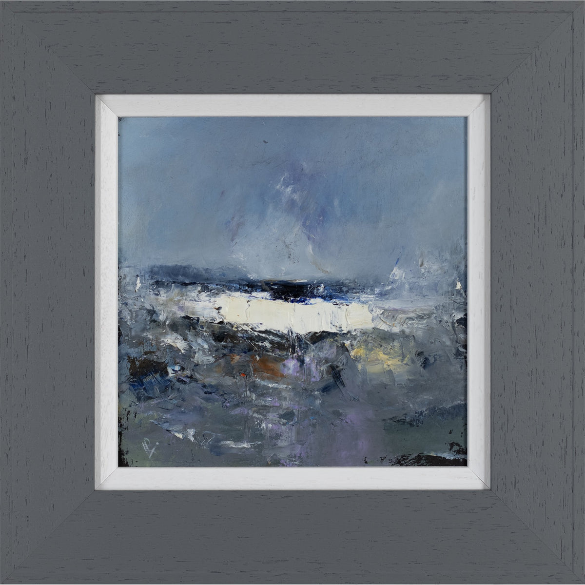 &#39;Brewing Storm&#39; oil on board original by Ian Rawnsley, available at Padstow Gallery, Cornwall