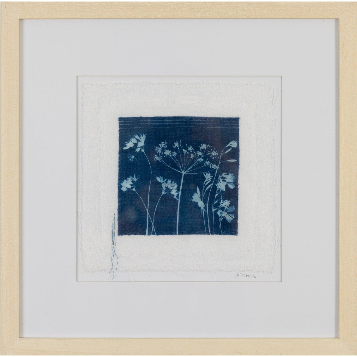 &#39;Wild Flowers&#39; Cyanotype by Karen Jones, available at Padstow Gallery, Cornwall