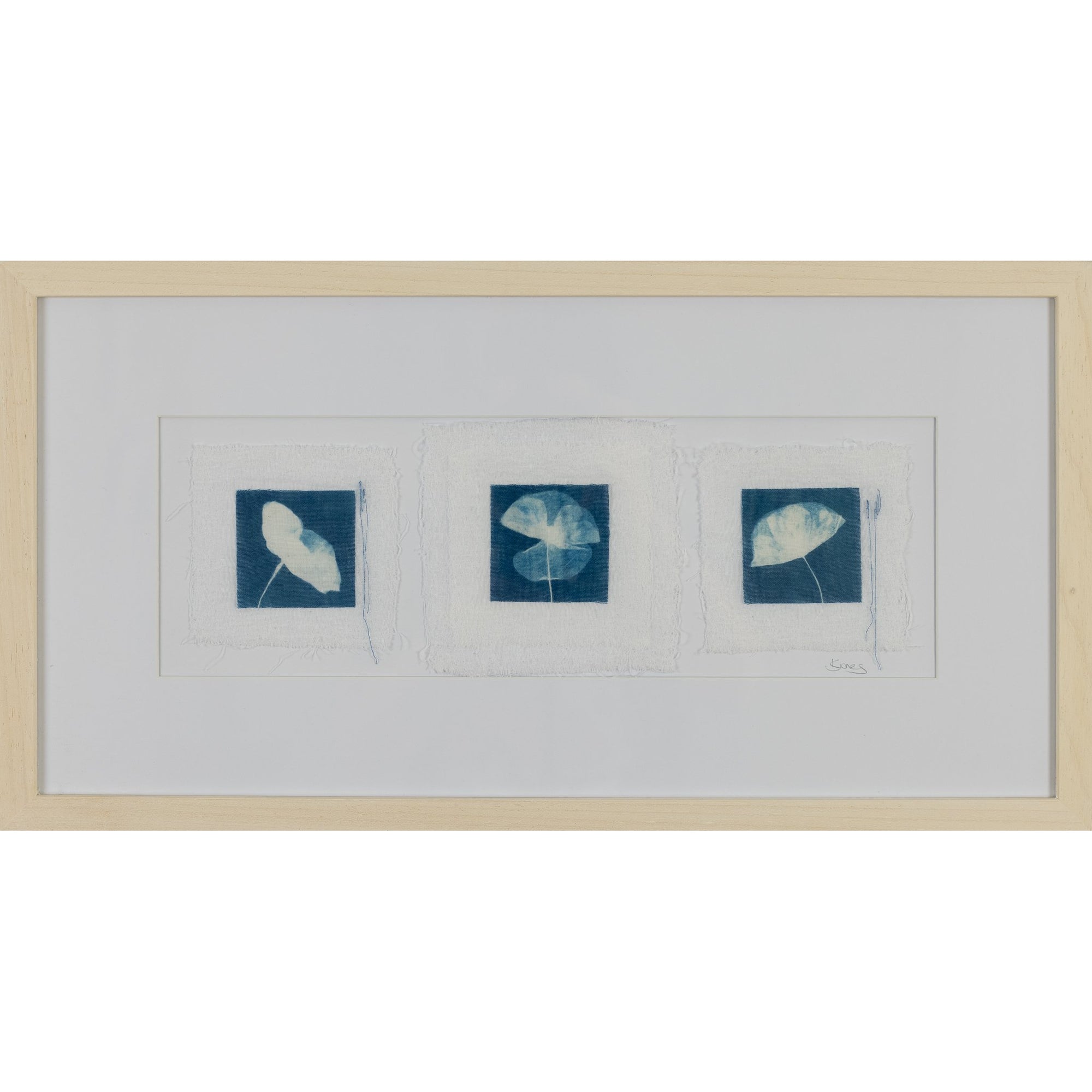 'Flower Study' Cyanotype by Karen Jones, available at Padstow Gallery, Cornwall