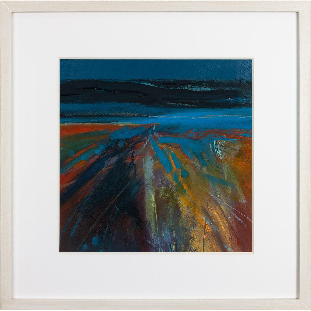 &#39;Abstract Landscape I&#39; by Jo Ellis, oil, original available at Padstow Gallery, Cornwall