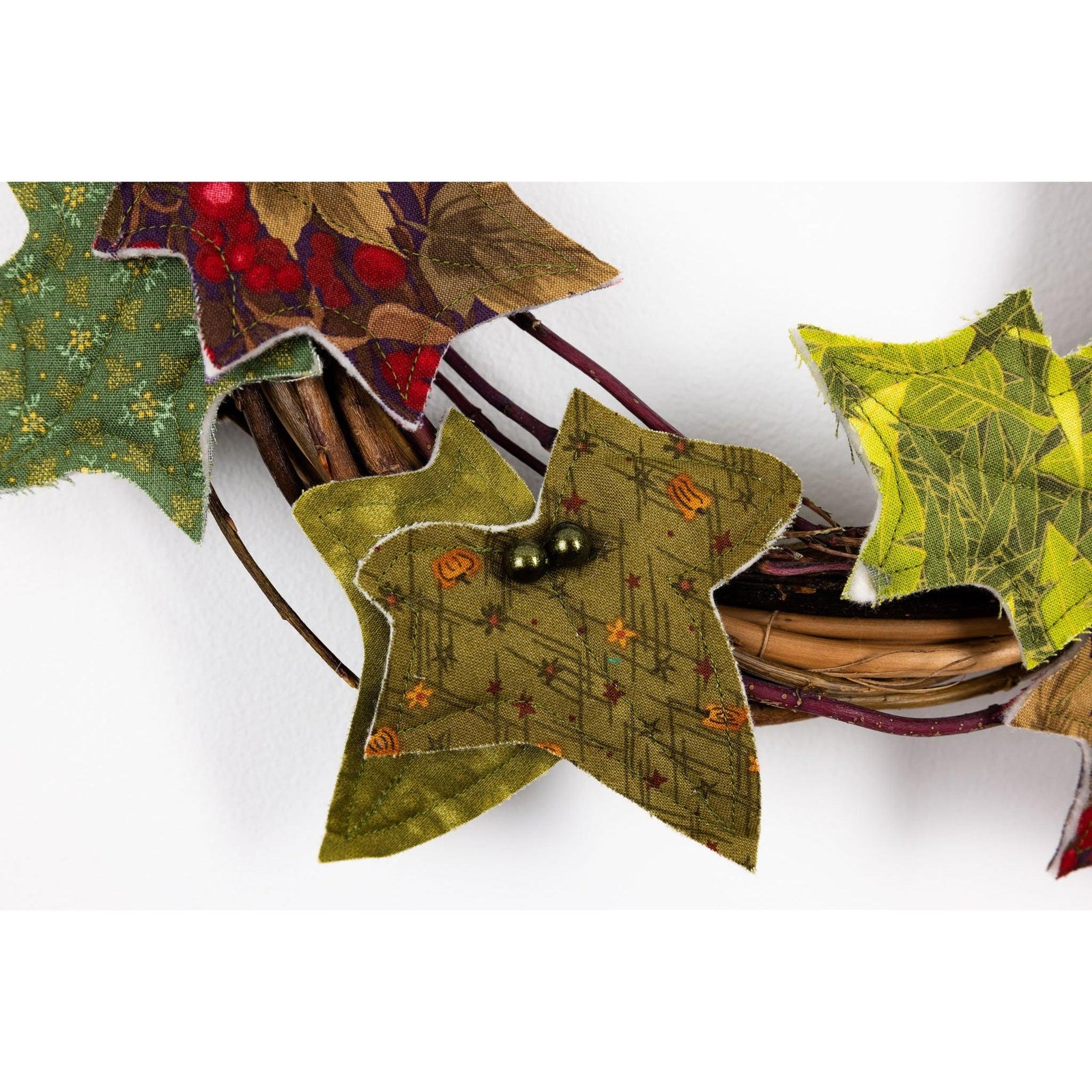 Hand Machined Leaf Wreath