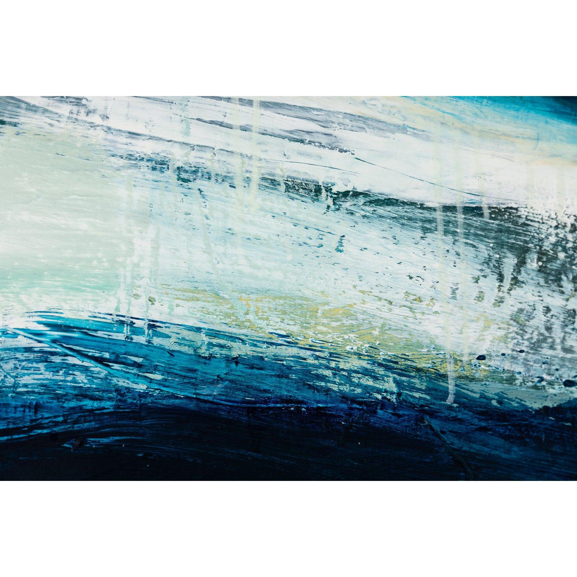 'Viridian Sea' oil original by Justine Lois Thorpe, available at Padstow Gallery, Cornwall