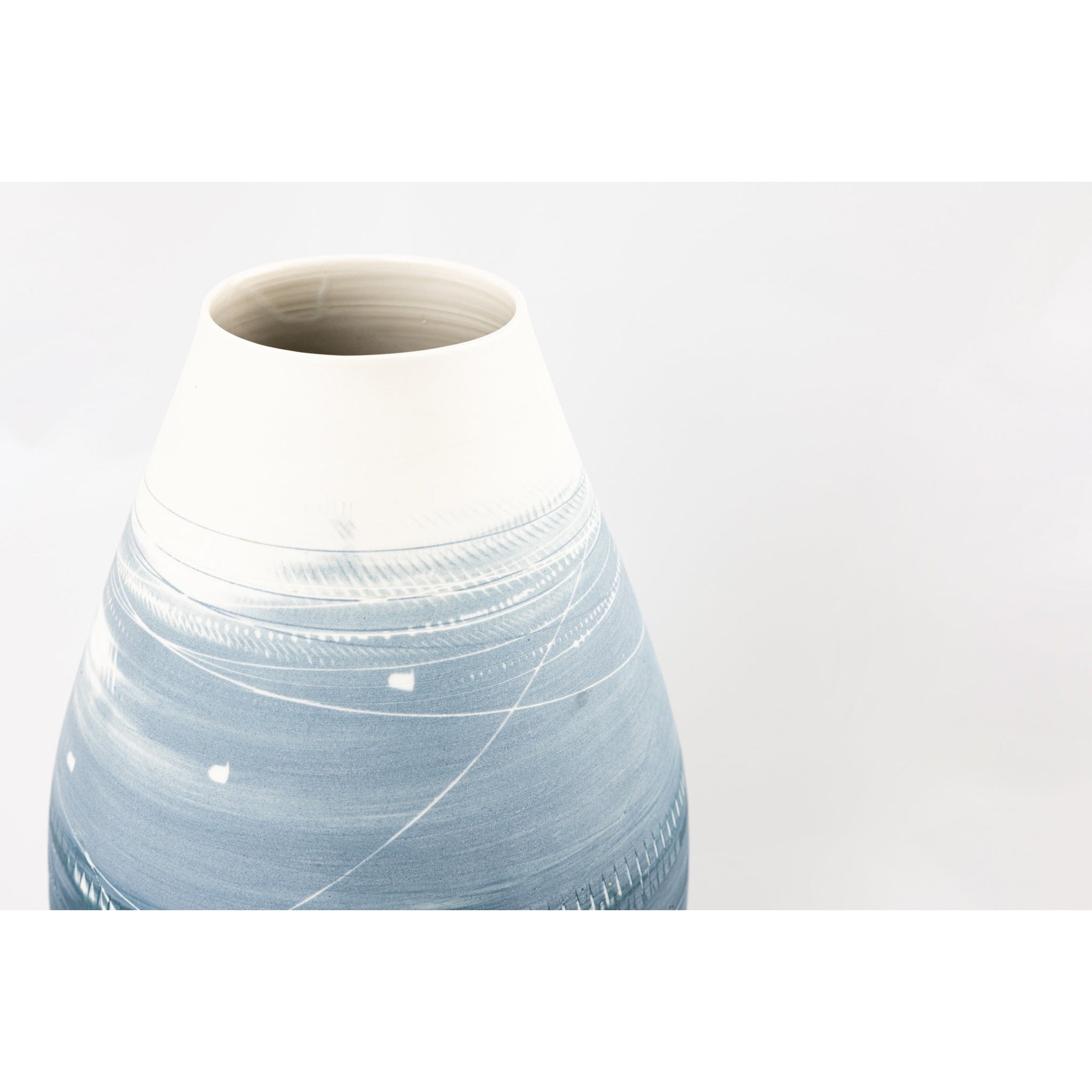 AT82 Tall Oval Vase, by Ali Tomlin, available at Padstow Gallery, Cornwall
