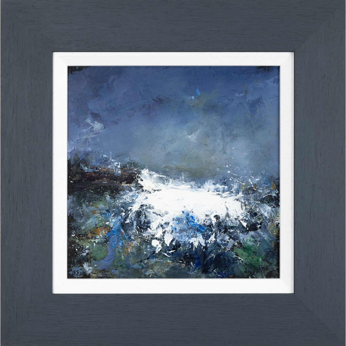 &#39;Wild Waves V&#39; oil on board original by Ian Rawnsley, available at Padstow Gallery, Cornwall