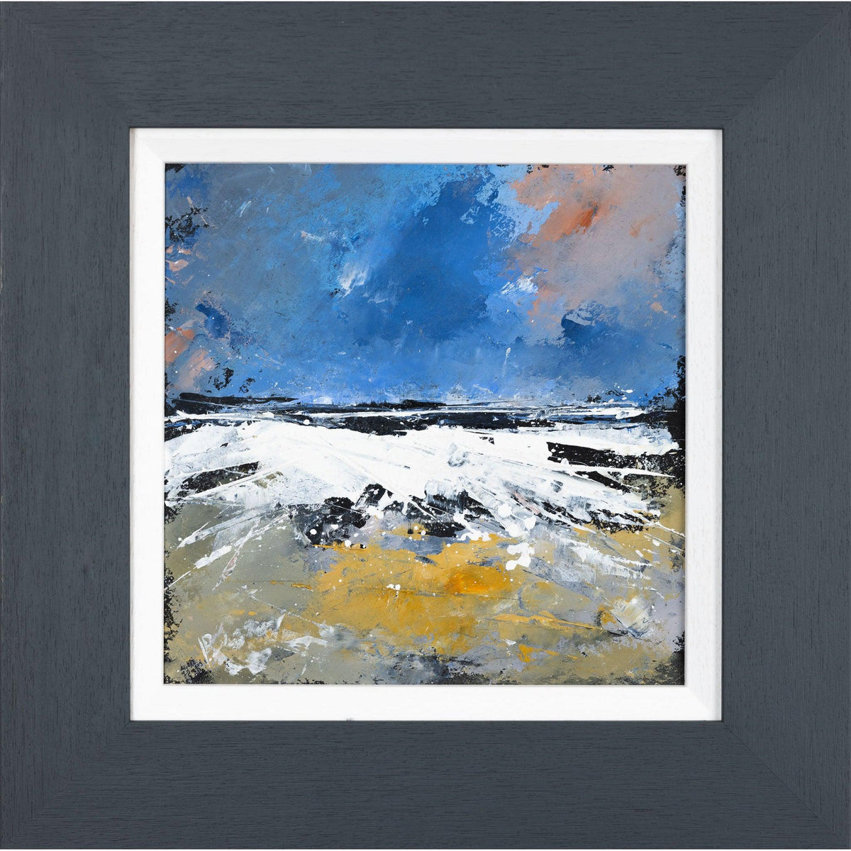 &#39;Beach Explosion&#39; oil on board original by Ian Rawnsley, available at Padstow Gallery, Cornwall