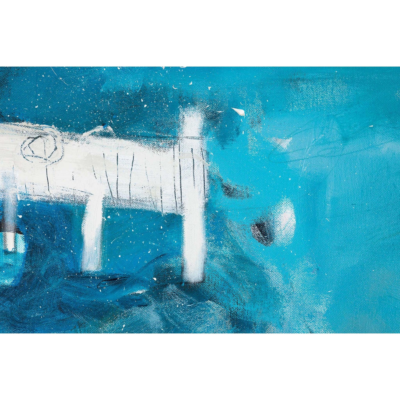 'Dive in!’ acrylic on board by John Button, available at Padstow Gallery, Cornwall