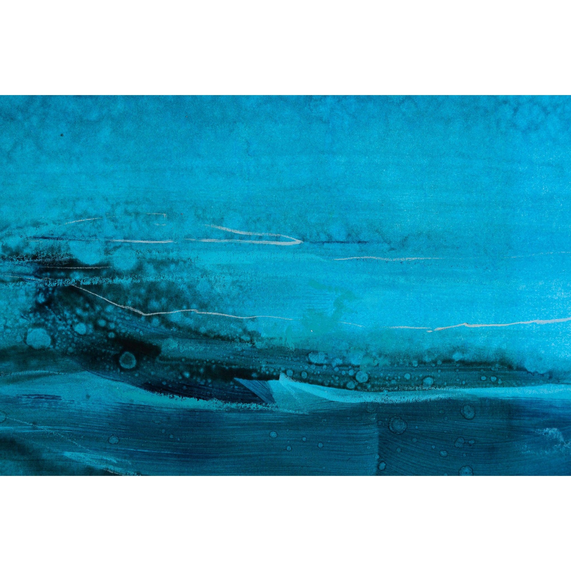 Submerging mixed media original by Jo Ellis, available at Padstow Gallery, Cornwall