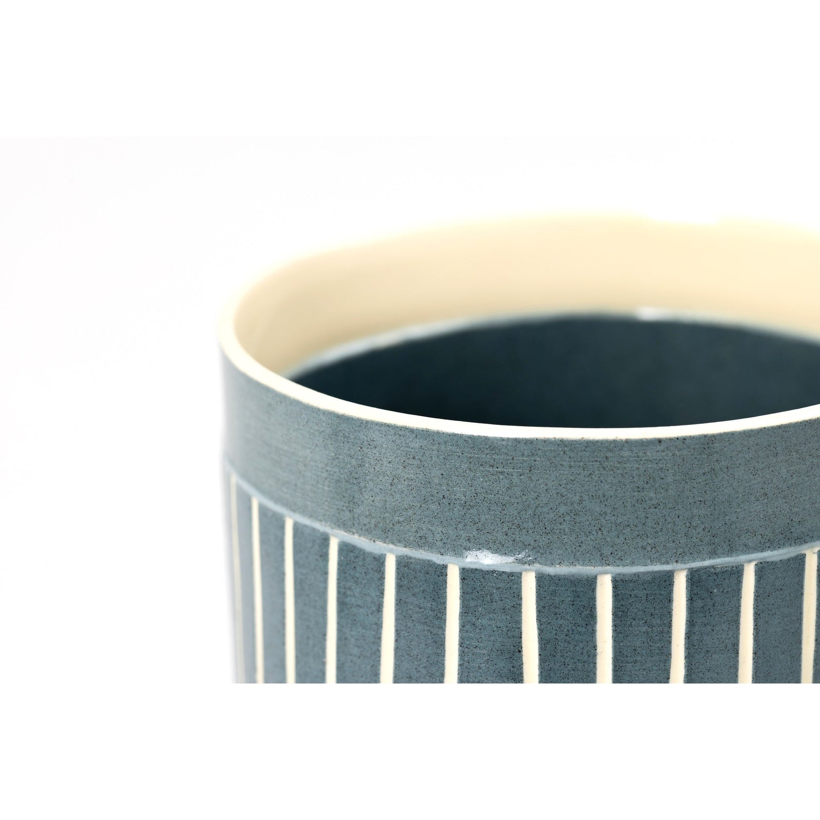 MR16 Mid Round Vessel, handbuilt ceramic created by Emily-Kriste Wilcox, available from Padstow Gallery, Cornwall