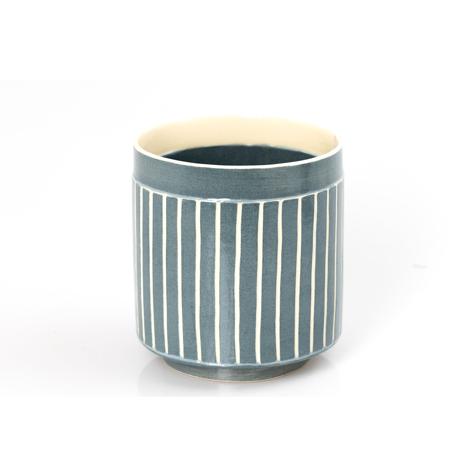 MR15 Mid Round Vessel, handbuilt ceramic created by Emily-Kriste Wilcox, available from Padstow Gallery, Cornwall