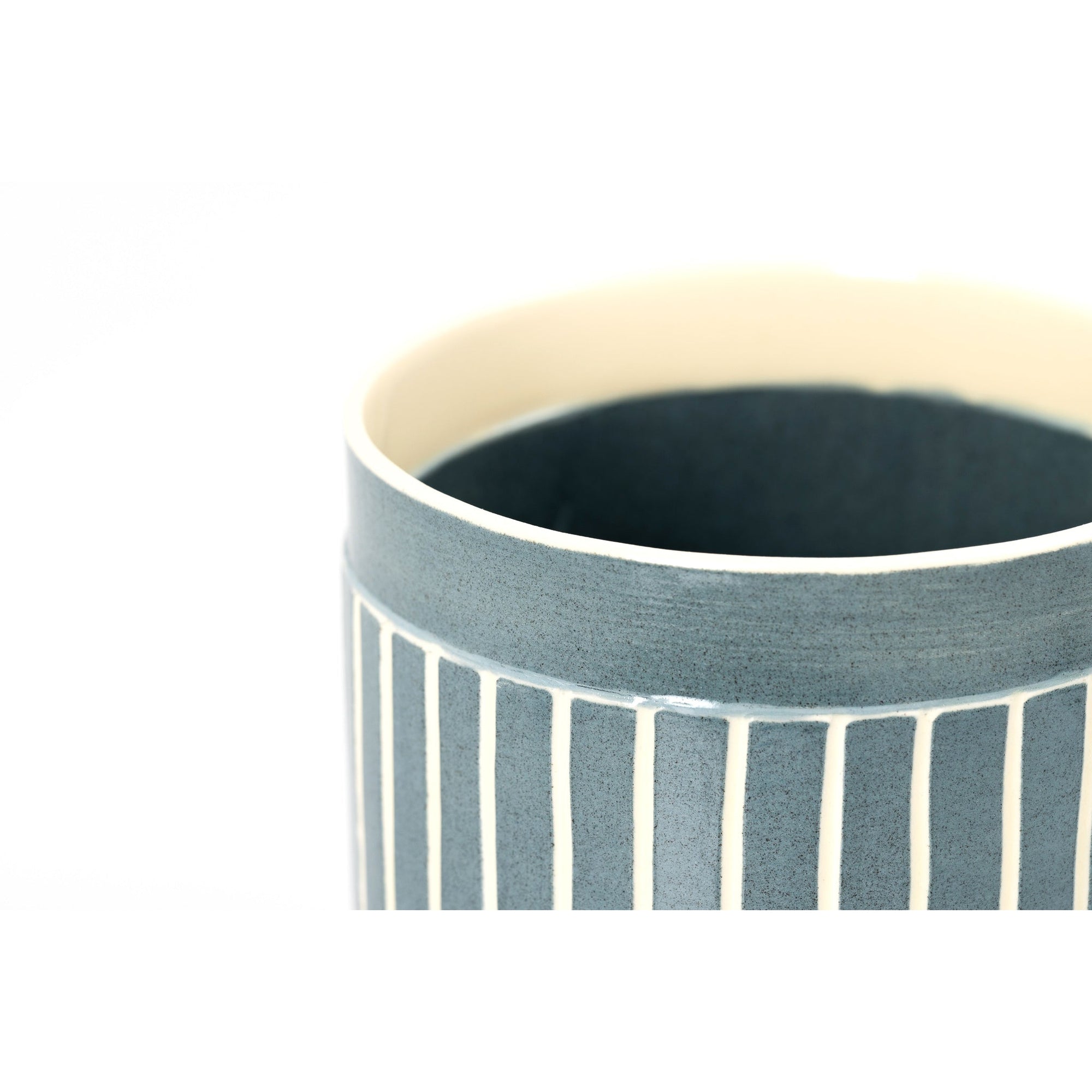 MR15 Mid Round Vessel, handbuilt ceramic created by Emily-Kriste Wilcox, available from Padstow Gallery, Cornwall