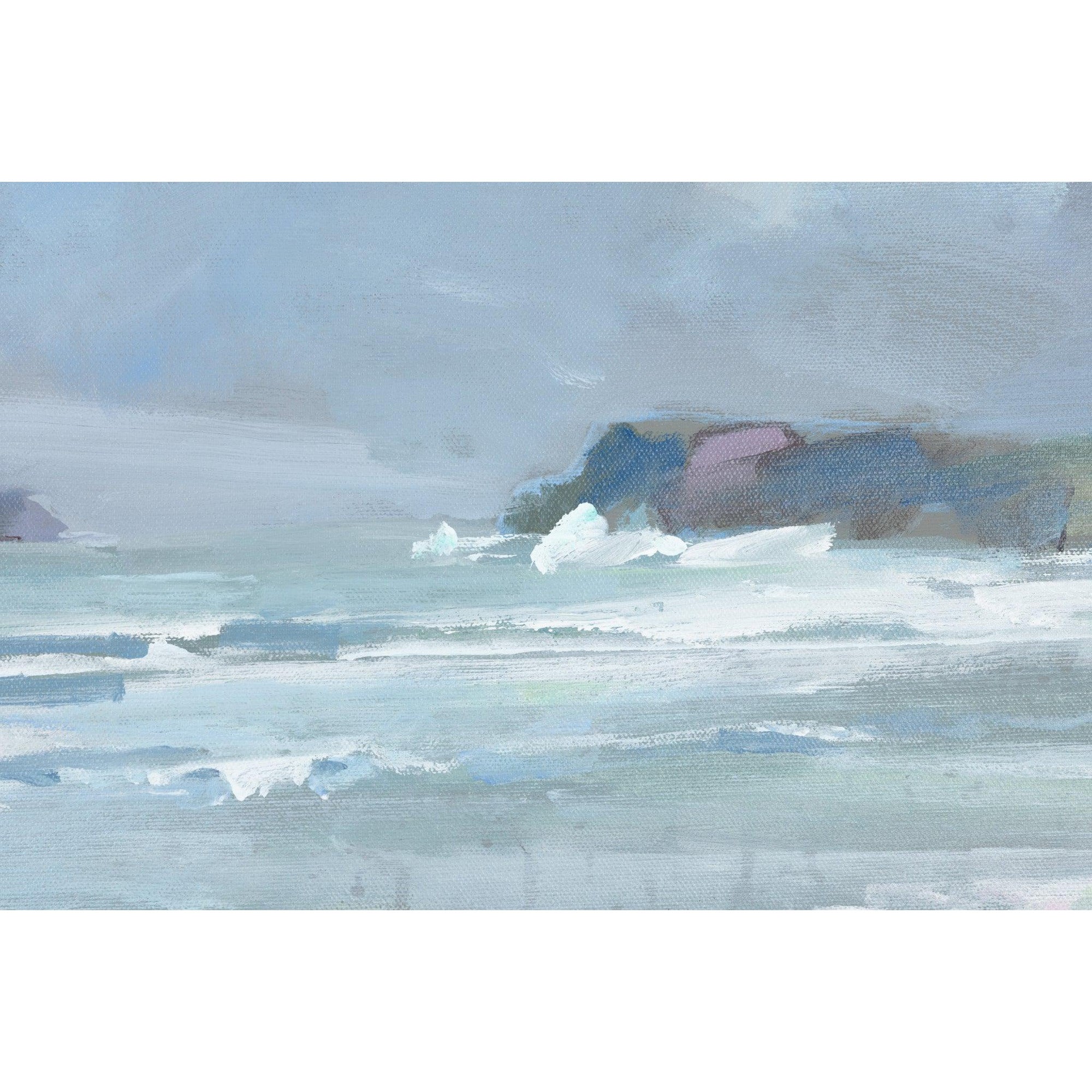 'Polzeath' acrylic original by Andrew Jago, available at Padstow Gallery, Cornwall