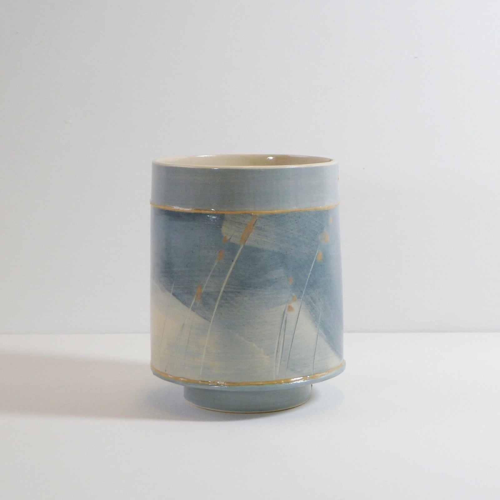 Small Vessel (SV131) | Blue | handbuilt ceramic created by Emily-Kriste Wilcox, available from Padstow Gallery, Cornwall