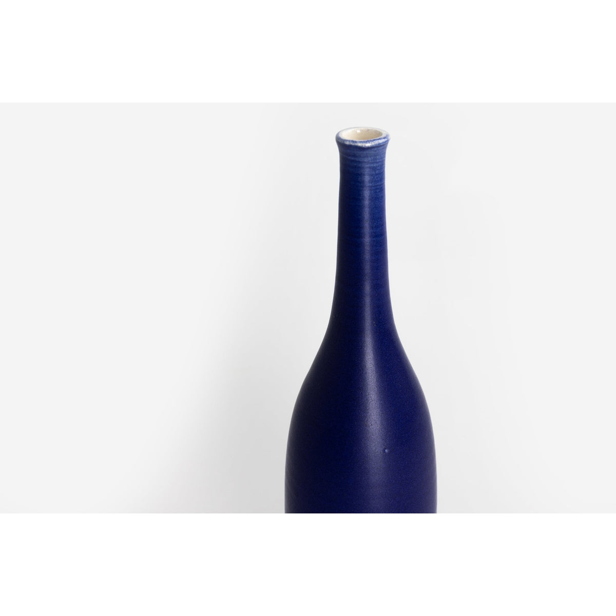 'LB149 Ultramarine Bottle' by Lucy Burley ceramics, available at Padstow Gallery, Cornwall
