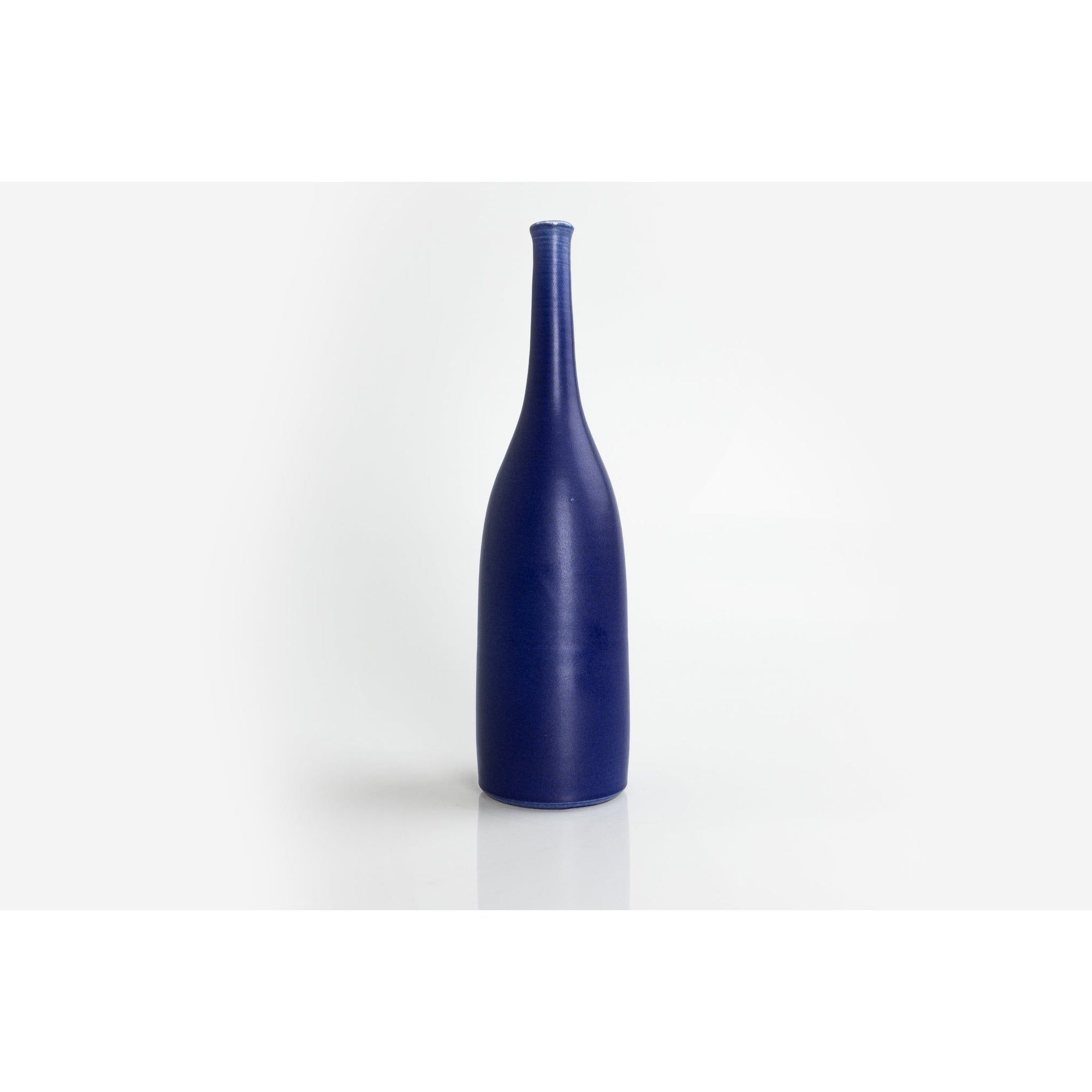 'LB149 Ultramarine Bottle' by Lucy Burley ceramics, available at Padstow Gallery, Cornwall