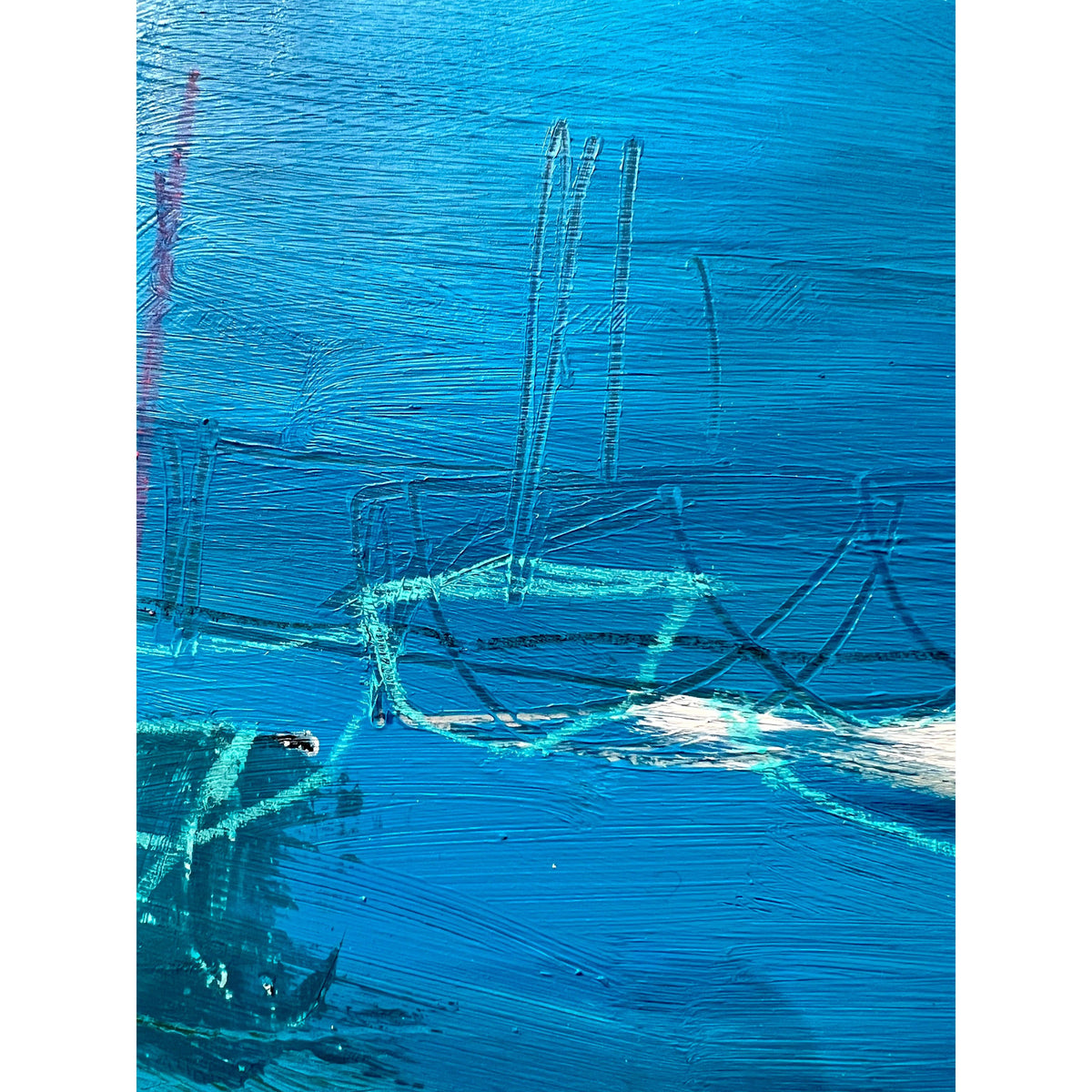 'Somewhere under the sun' mixed media on board by John Button, available at Padstow Gallery, Cornwall