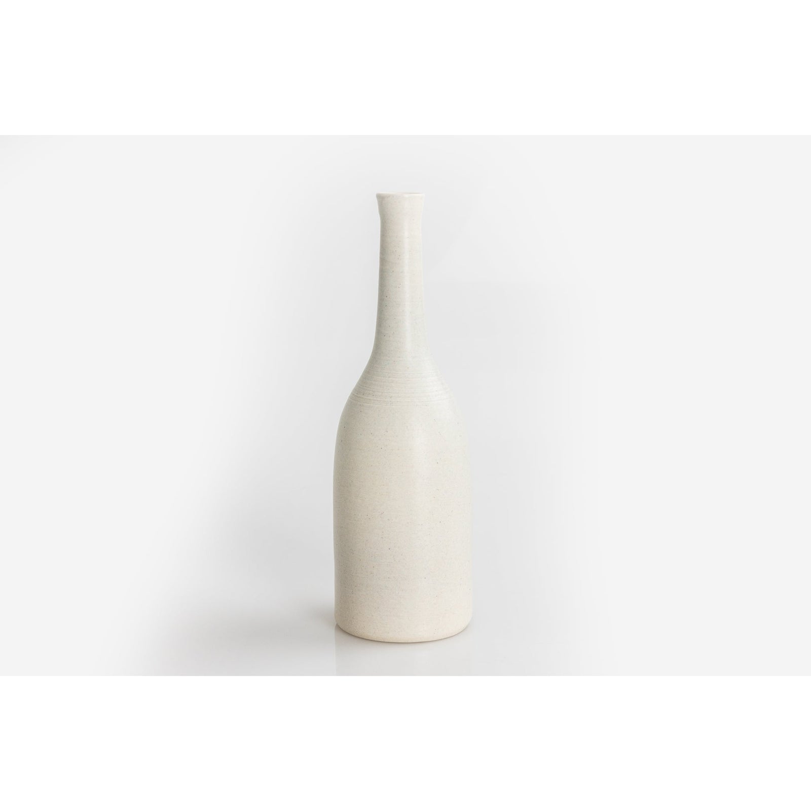 'LB150 Palest Grey Bottle' by Lucy Burley ceramics, available at Padstow Gallery, Cornwall