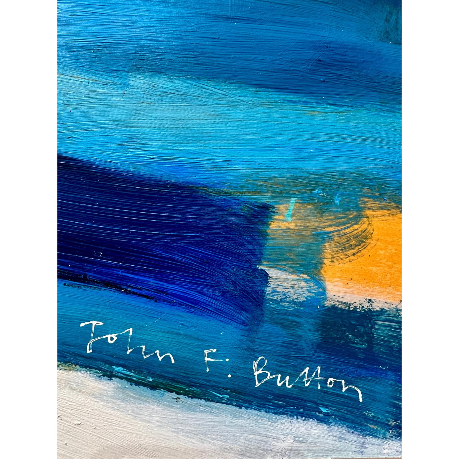 'Somewhere under the sun' mixed media on board by John Button, available at Padstow Gallery, Cornwall