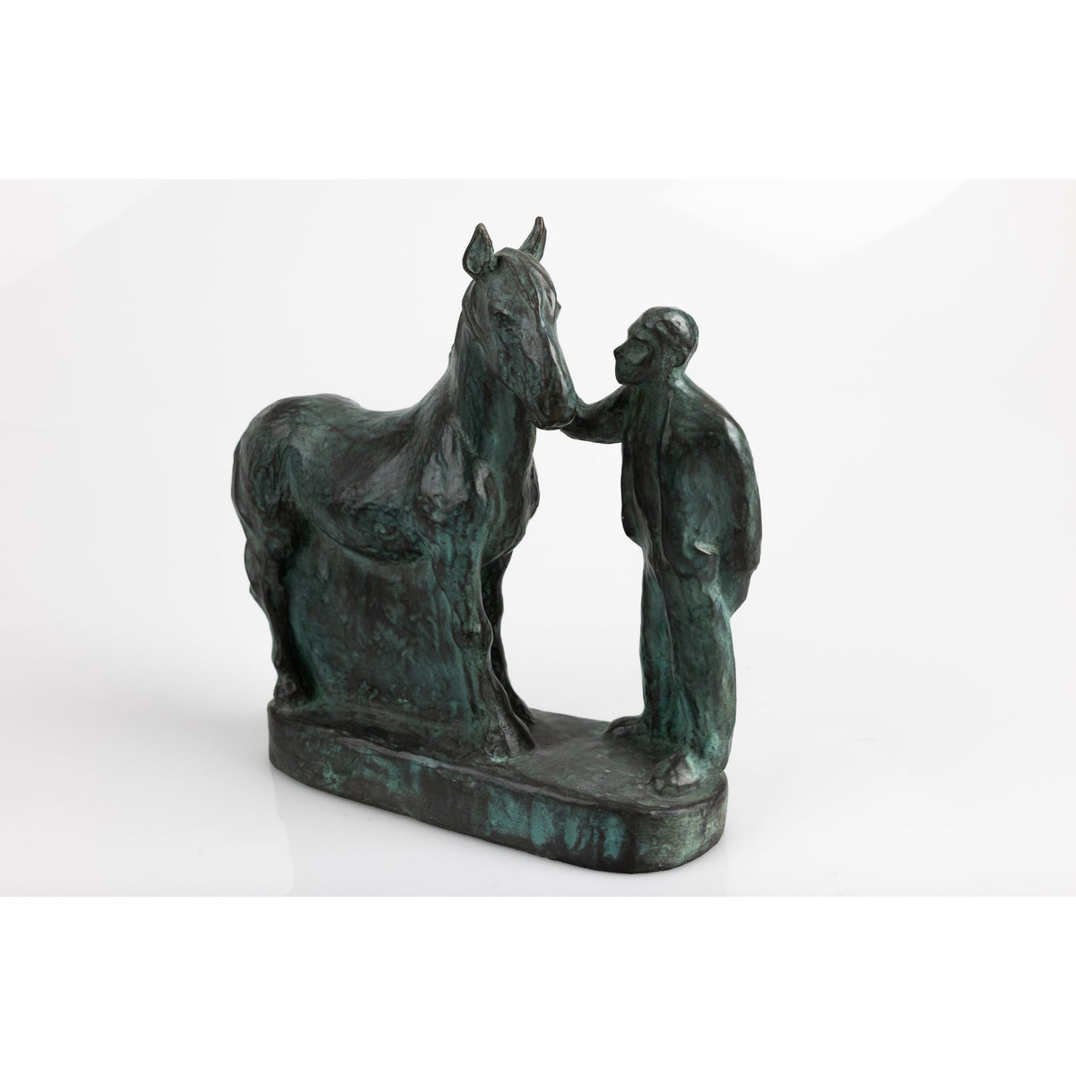 &#39;Meeting&#39; limited edition sculpture by Sophie Howard, available at Padstow Gallery, Cornwall