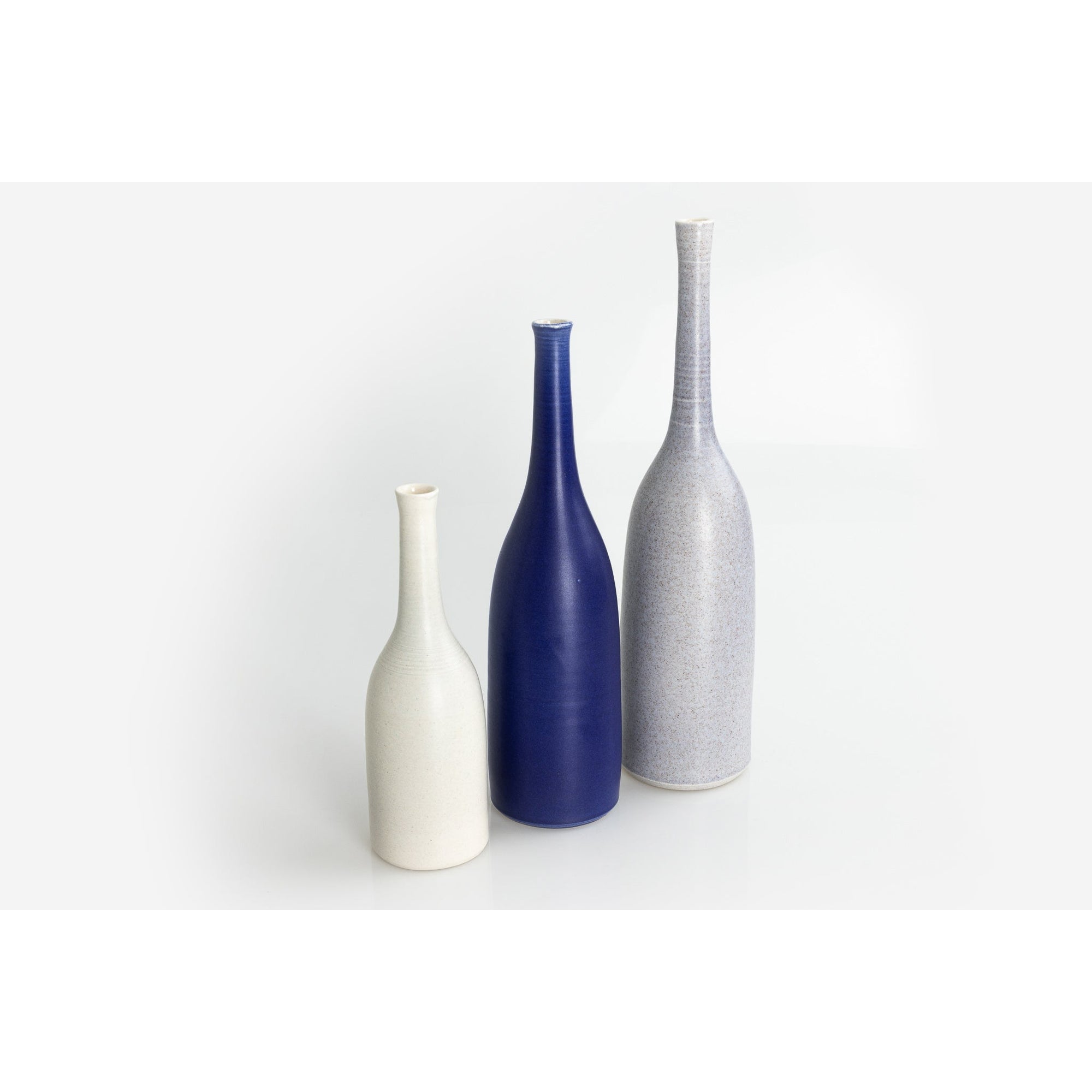 'LB148 French Grey Bottle' by Lucy Burley ceramics, available at Padstow Gallery, Cornwall
