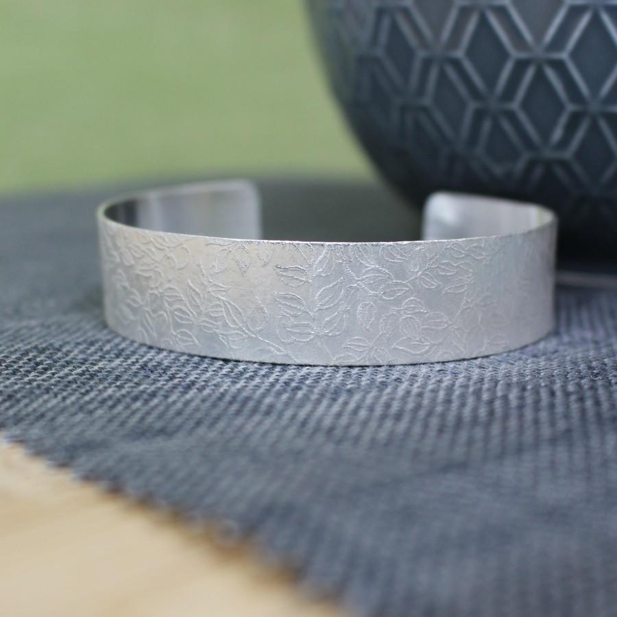 JT242 Watercolour Vines Cuff by Jo Tinley, at Padstow Gallery, Cornwall